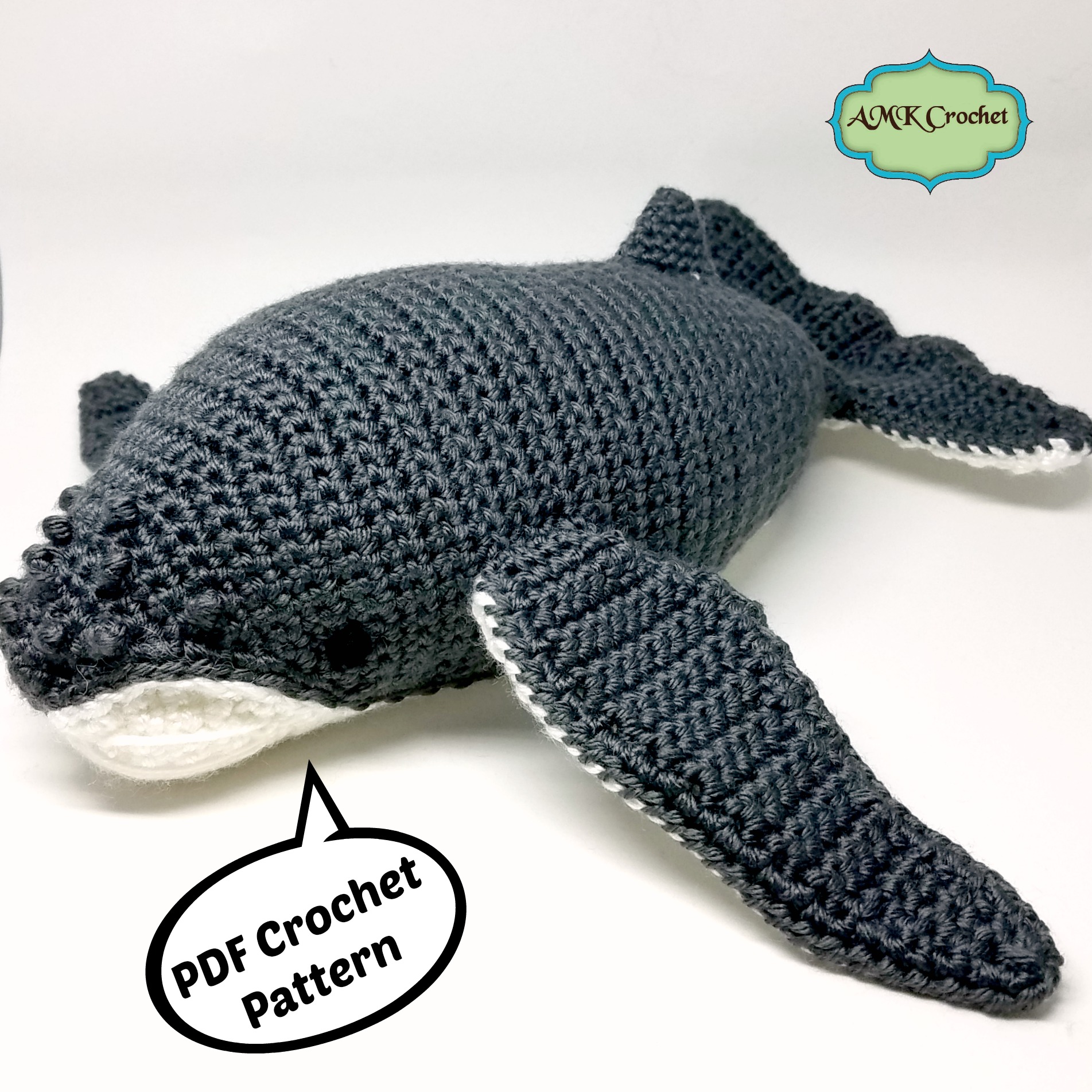 Humpback whale crochet pattern