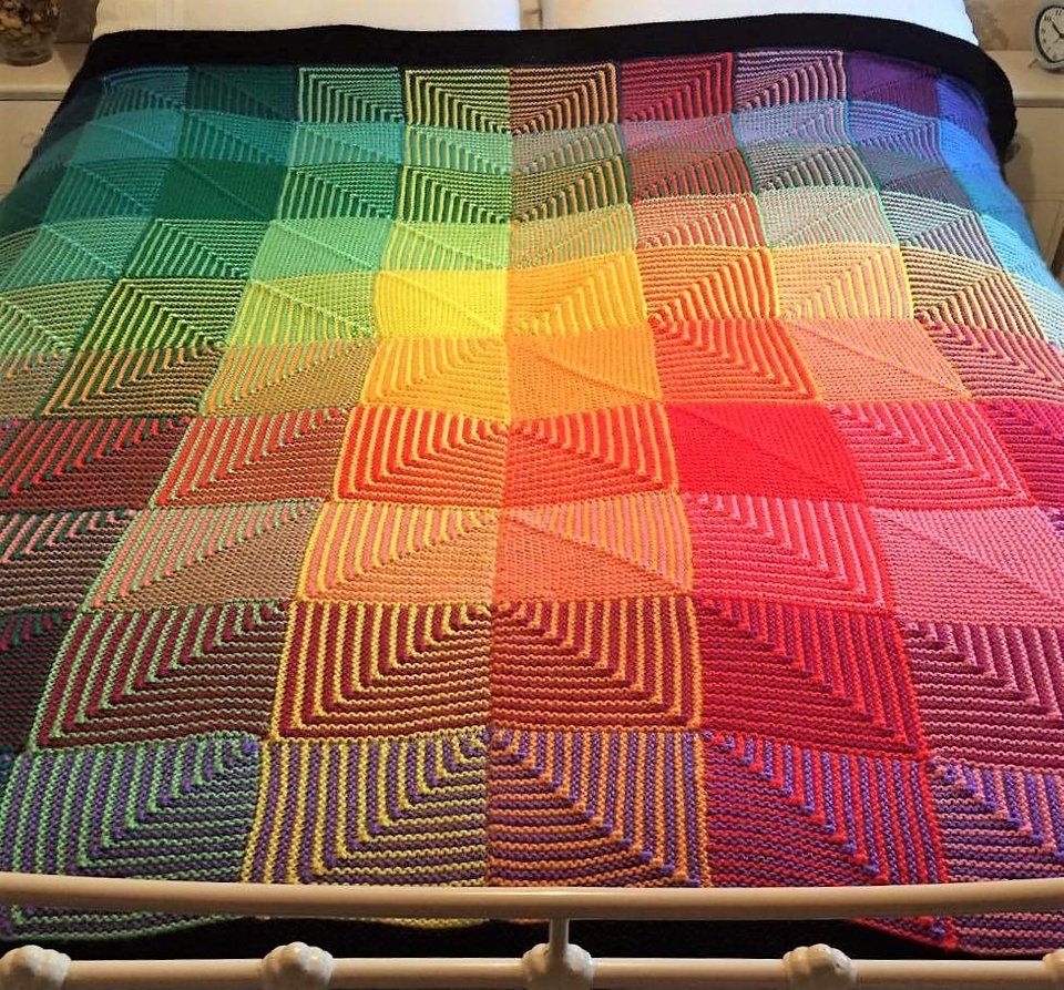 Hue shift afghan