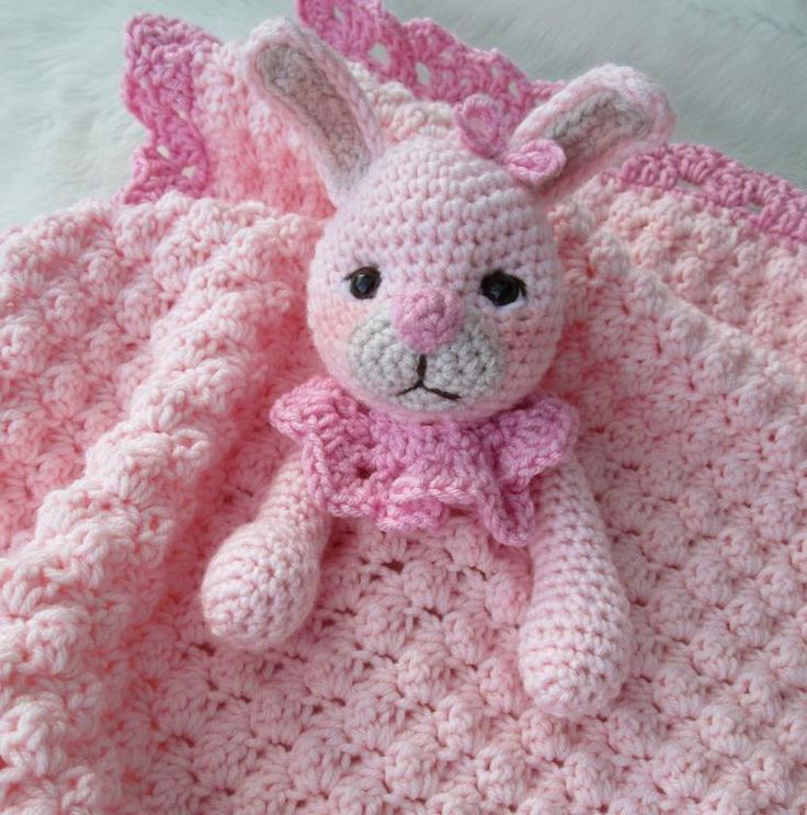 Crochet bunny blanket pattern