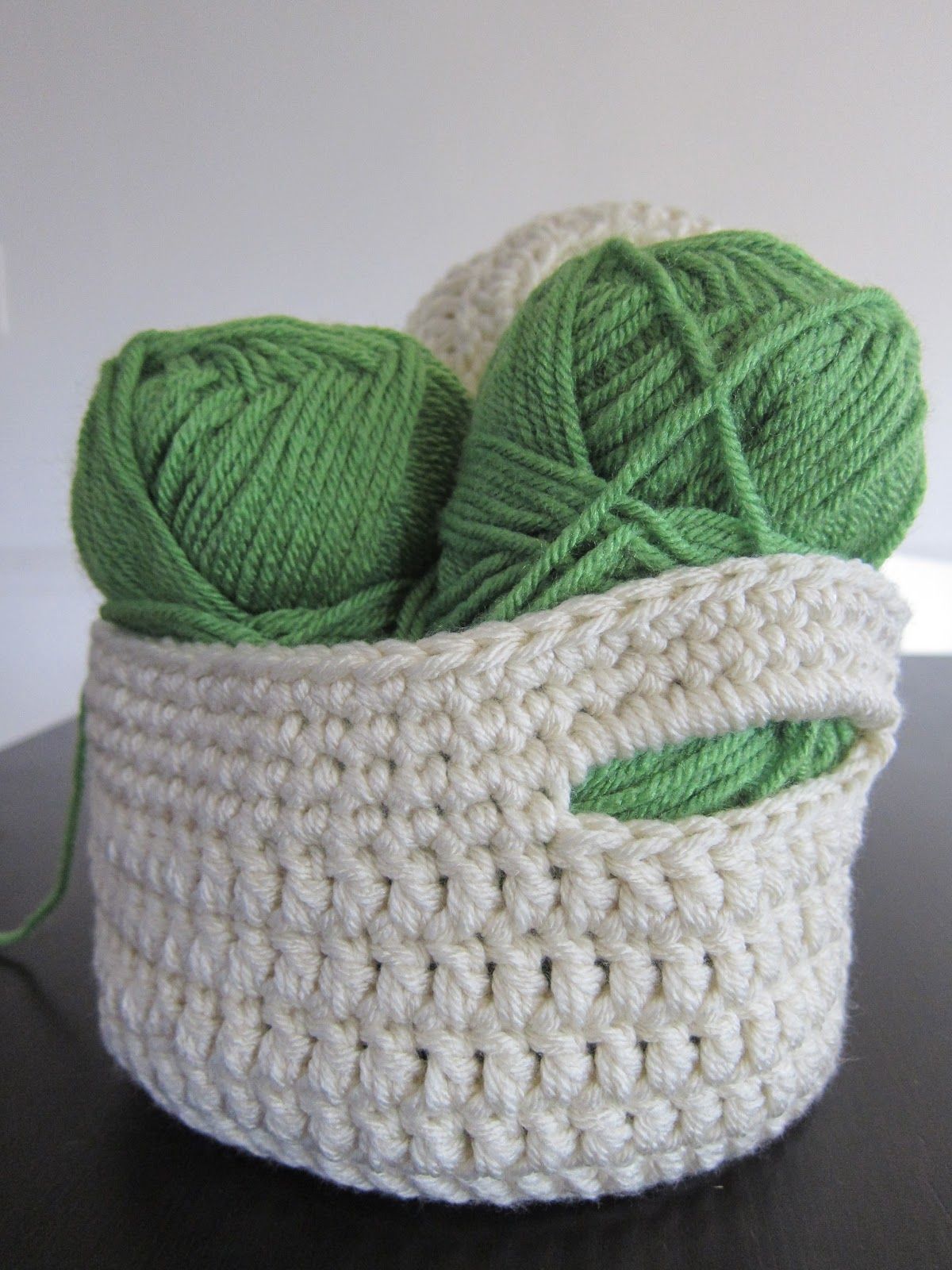Crochet stash basket pattern
