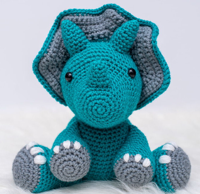 Free dinosaur crochet pattern