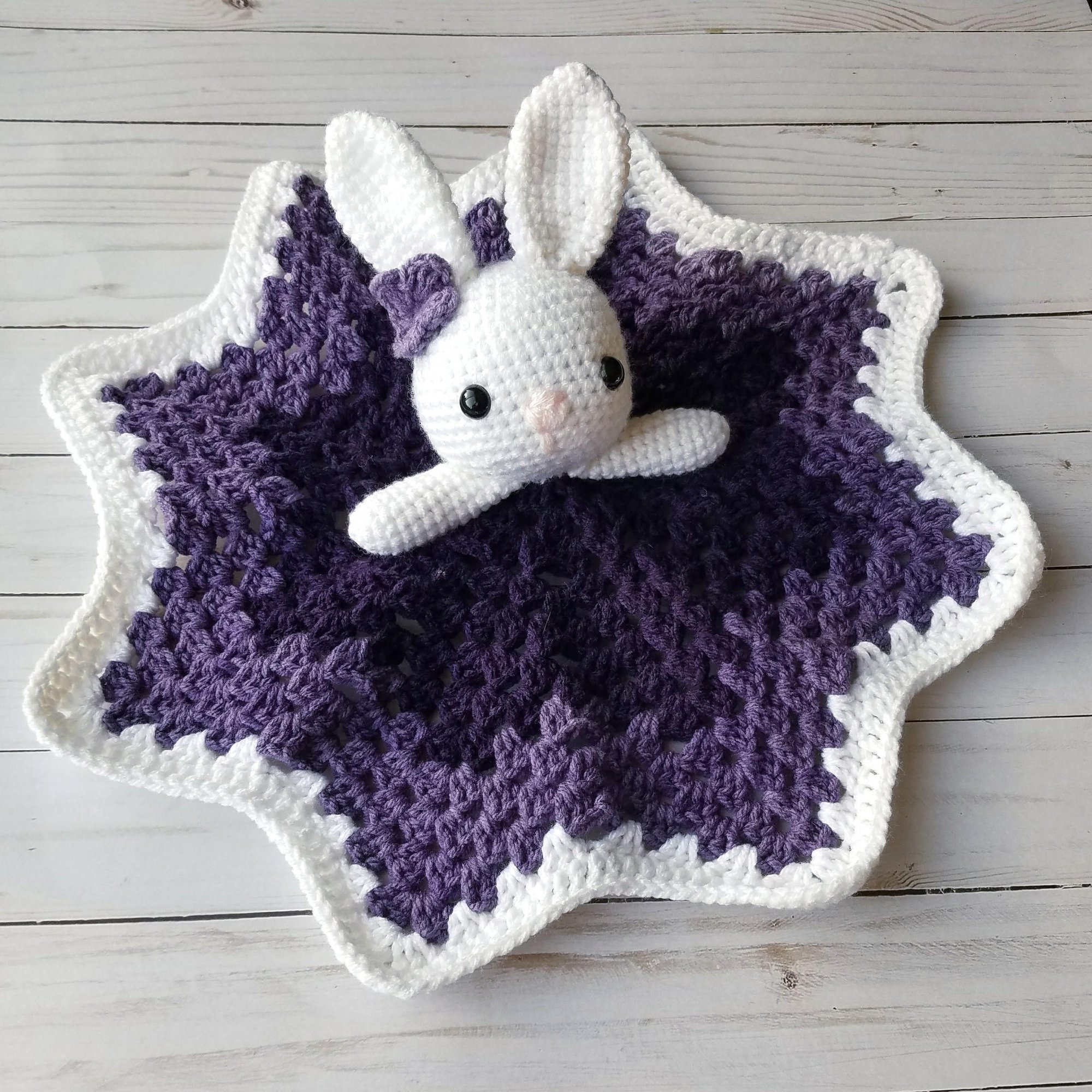 Crochet bunny blanket