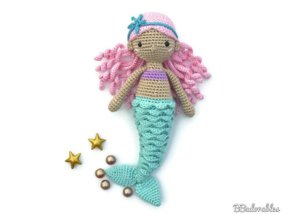 Crochet mermaid doll pattern