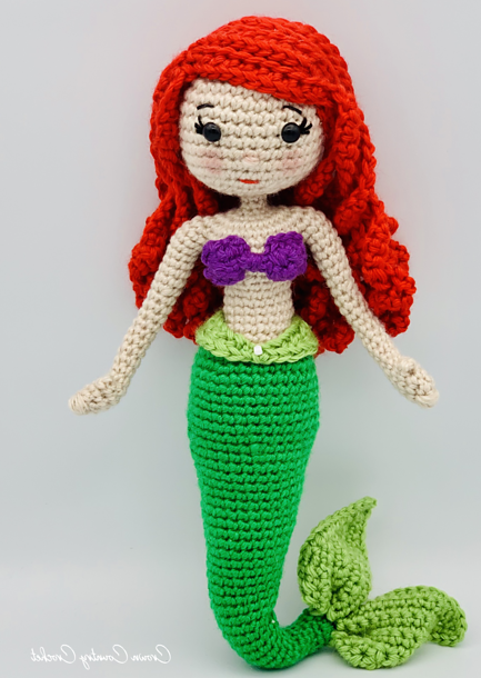Little mermaid crochet pattern