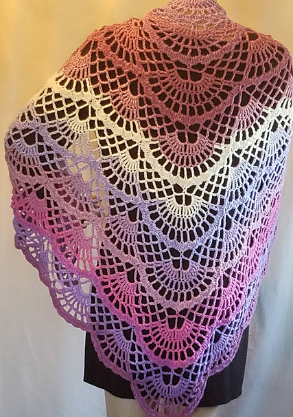 Butterfly shawl crochet pattern