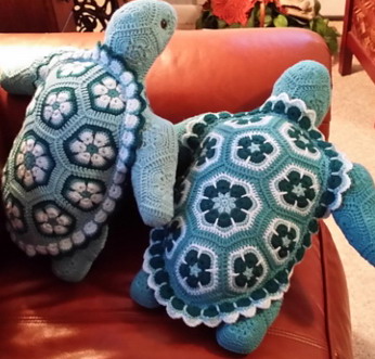 African flower turtle crochet pattern free