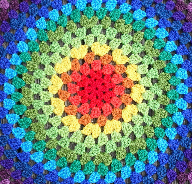 Granny mandala free pattern