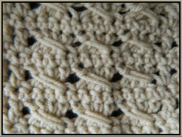 Crochet slant stitch