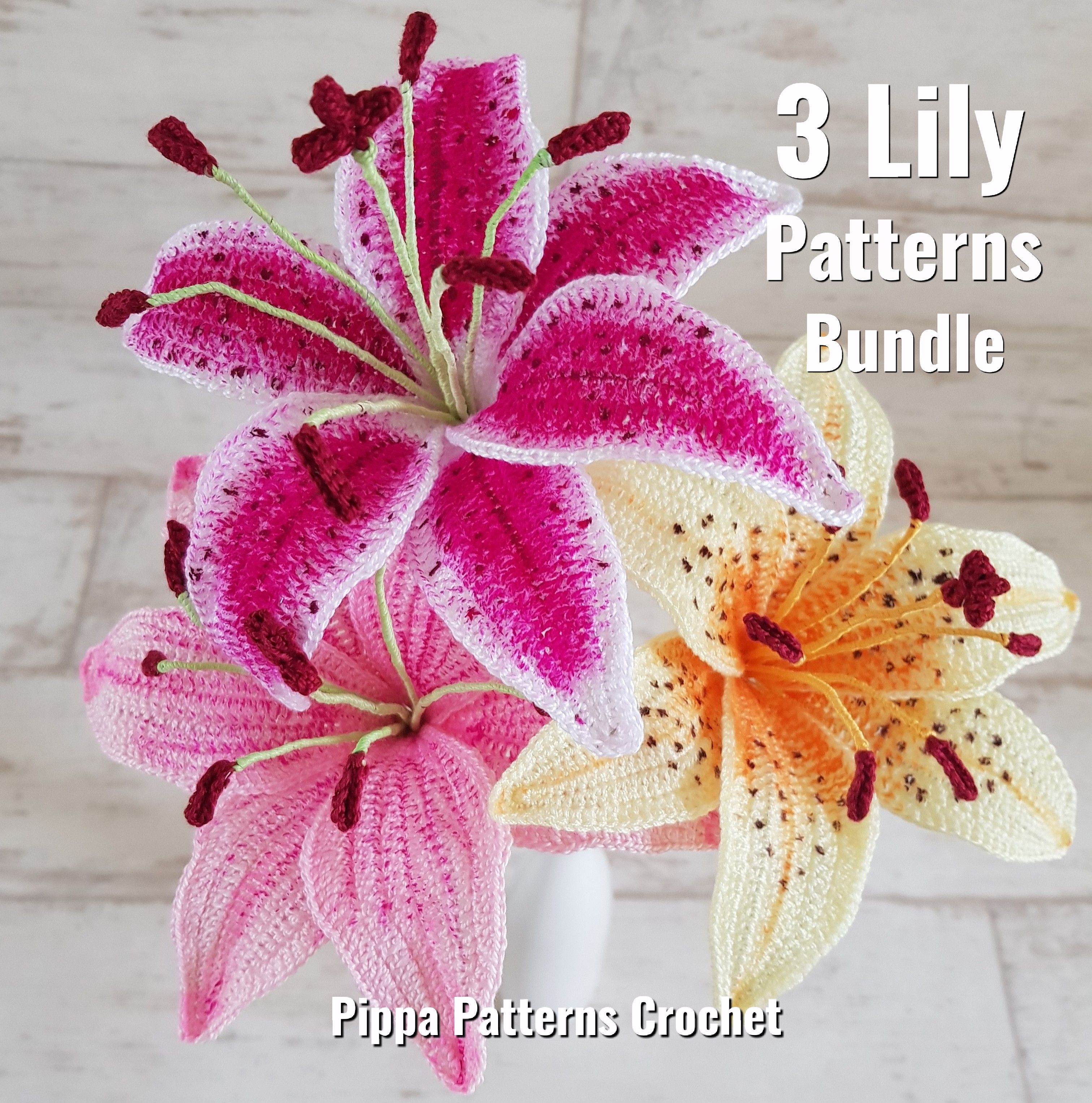 Crochet lily pattern free » Weave Crochet