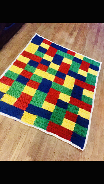 Easy puzzle blanket