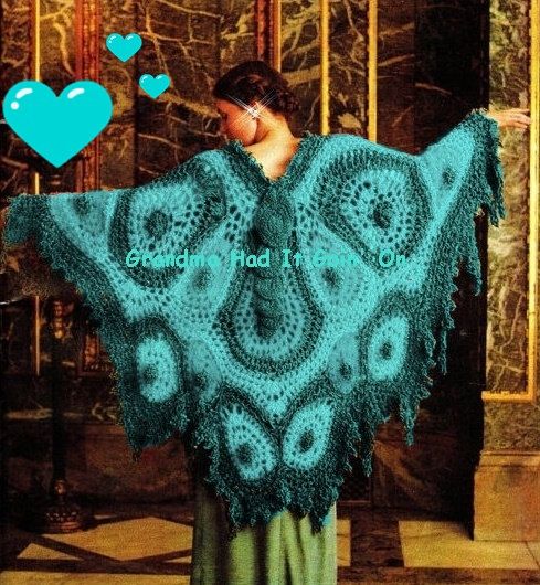 Crochet butterfly shawl pattern