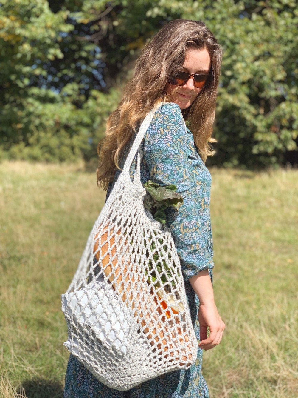 Crochet farmer's market bag