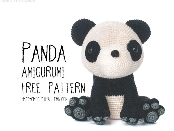 Panda amigurumi crochet pattern free