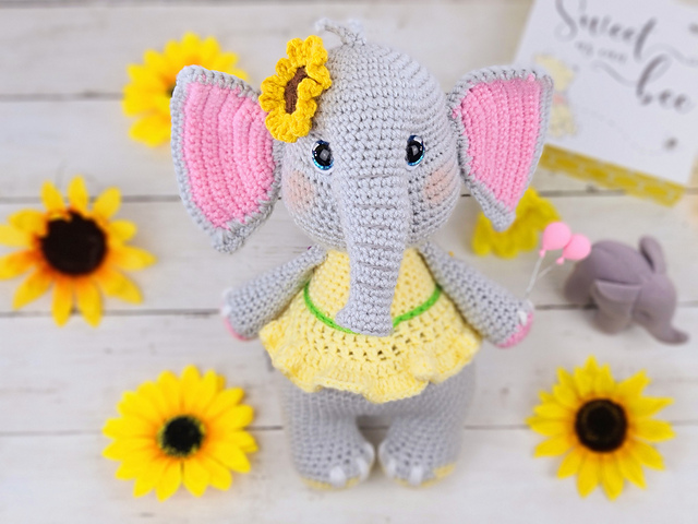 Sunny the elephant crochet pattern