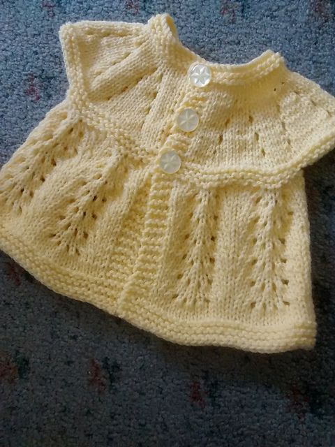 All in-one baby cardigan knitting pattern free