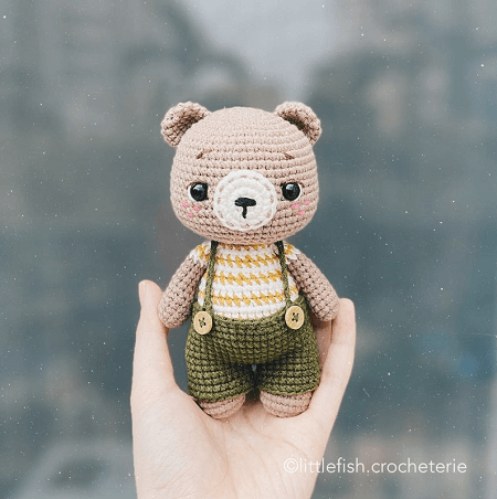 Beautiful bear amigurumi free crochet pattern