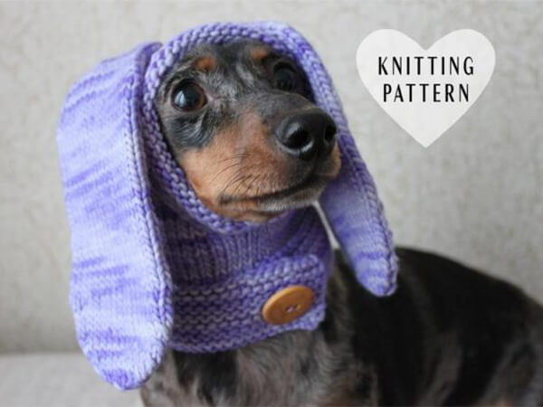 Mini Crochet Dachshund Dog Hoodie Pattern By Lucky Fox Knits
