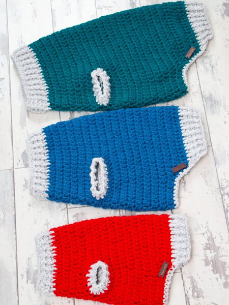 3 Sizes Crochet Dog Sweater Pattern In Aran Yarn By Opulent Essence Store