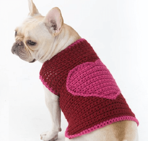 Crochet Romantic Dog Sweater Pattern By Crochet Space