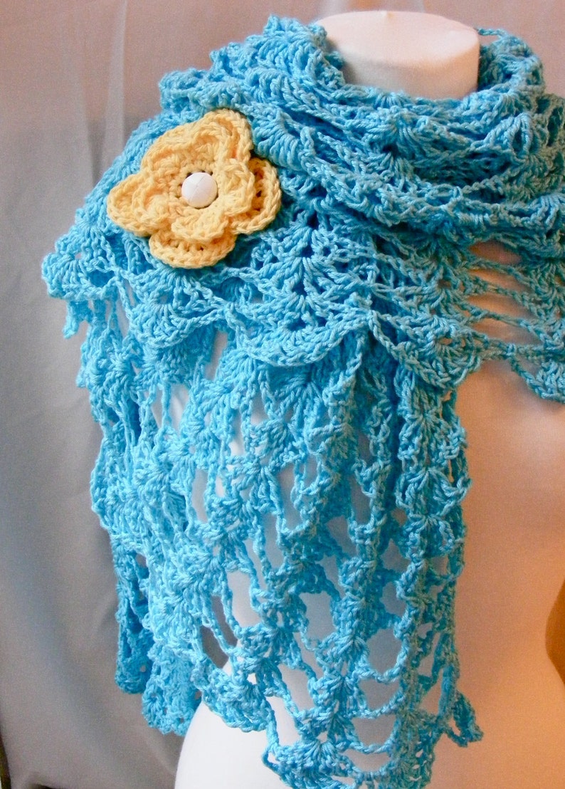 Summer shawl crochet pattern