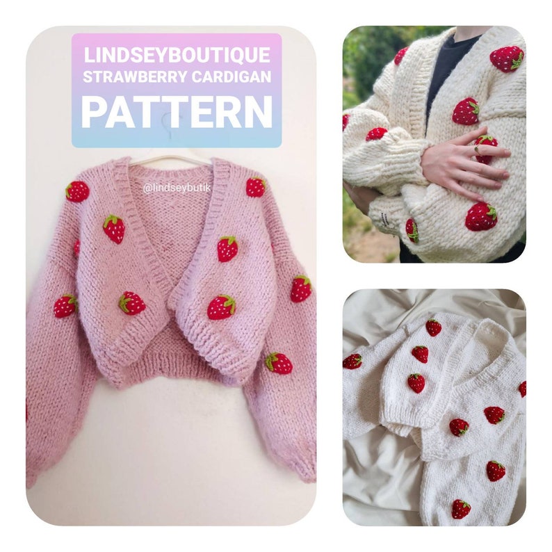 Strawberry sweater knitting pattern
