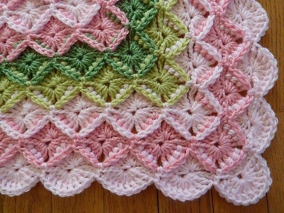 Bavarian stitch blanket pattern