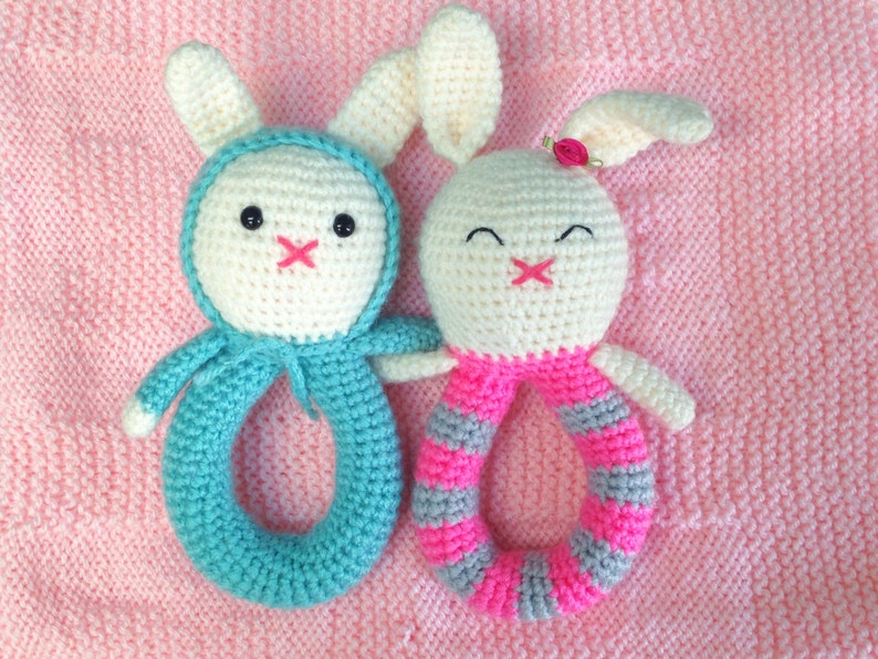 Bunny rattle crochet pattern