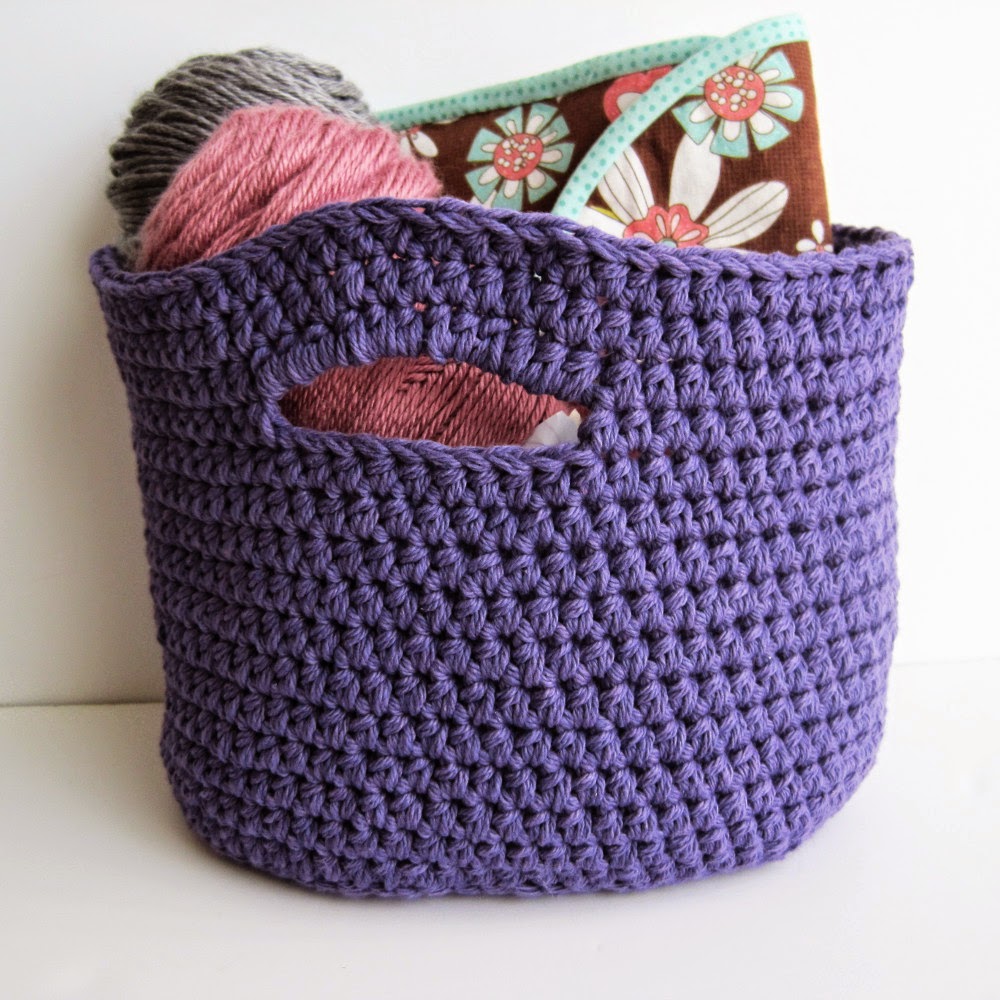 Stash basket crochet pattern