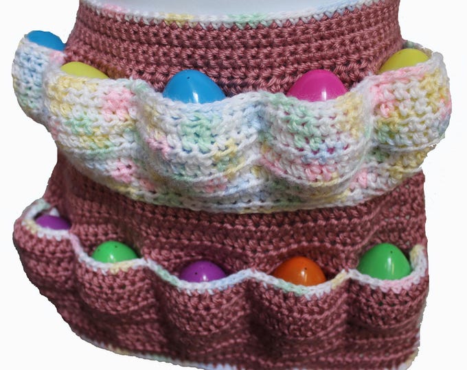 Crochet egg apron free pattern