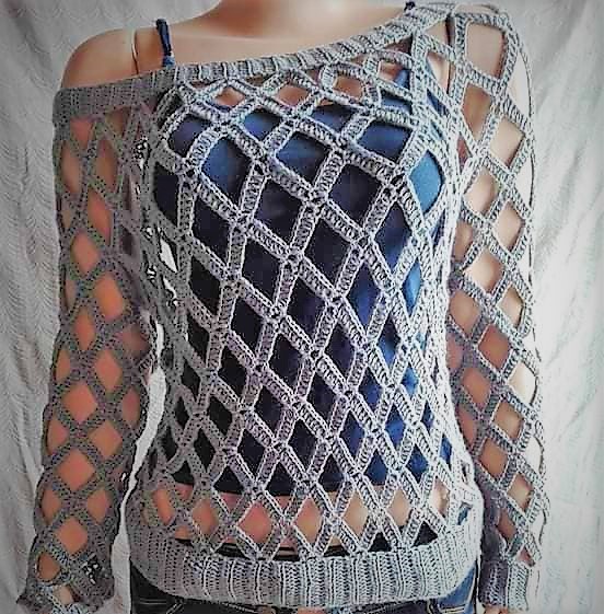 Diamond top crochet pattern