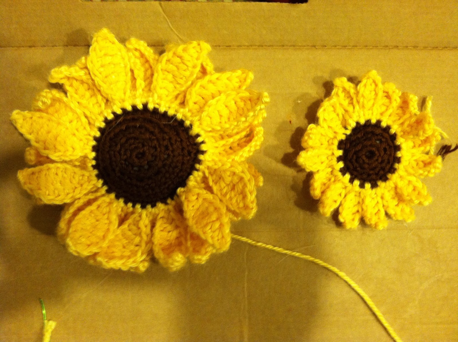 Sunflower crochet pattern