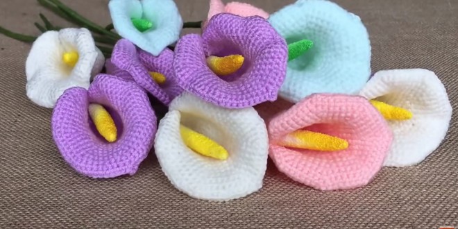 Calla lily crochet pattern free