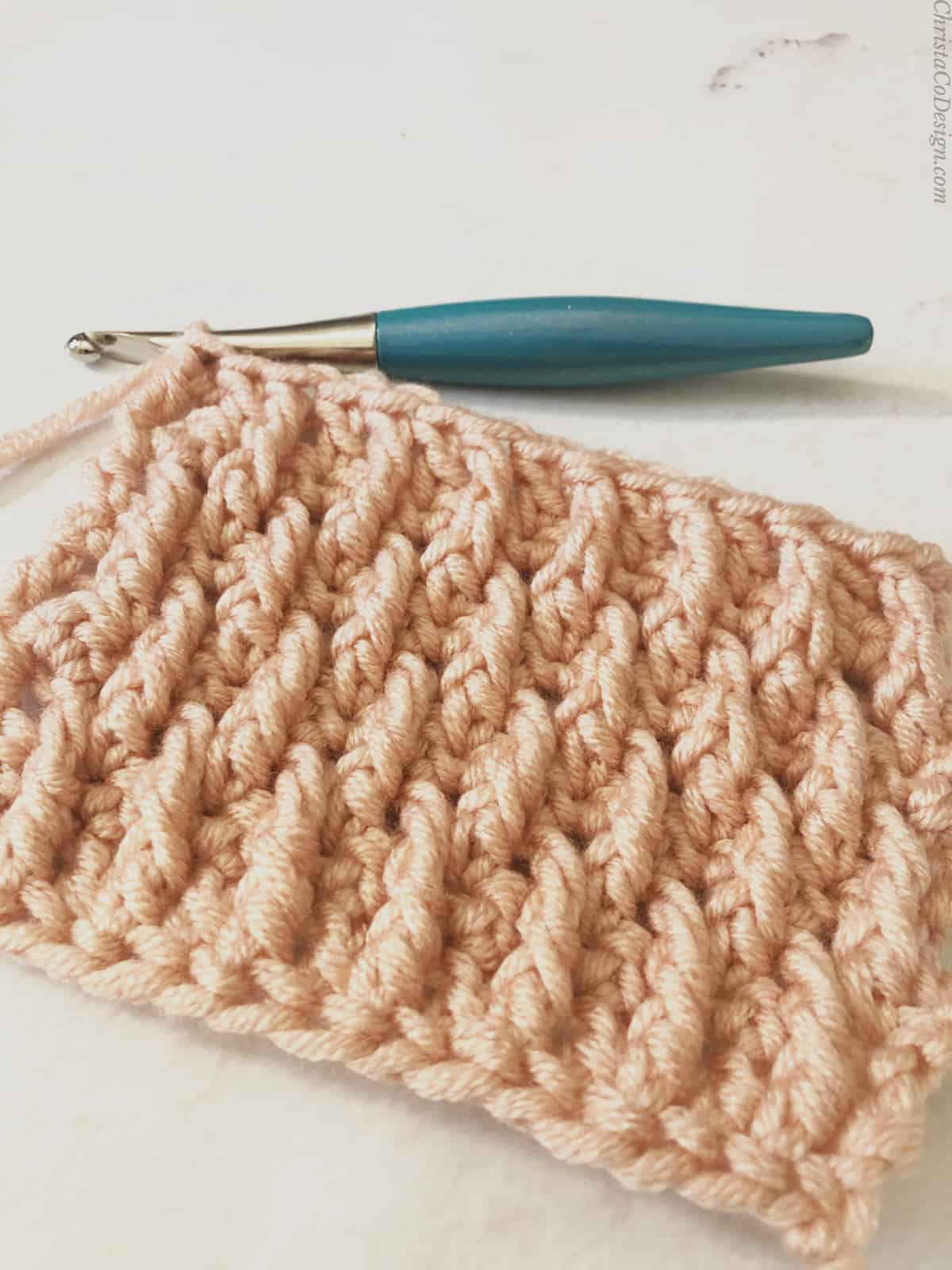 Alpine crochet stitch tutorial