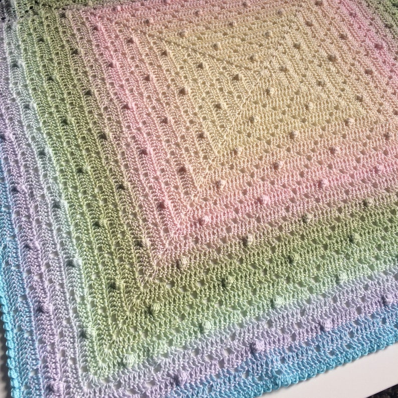 Lightweight crochet blanket