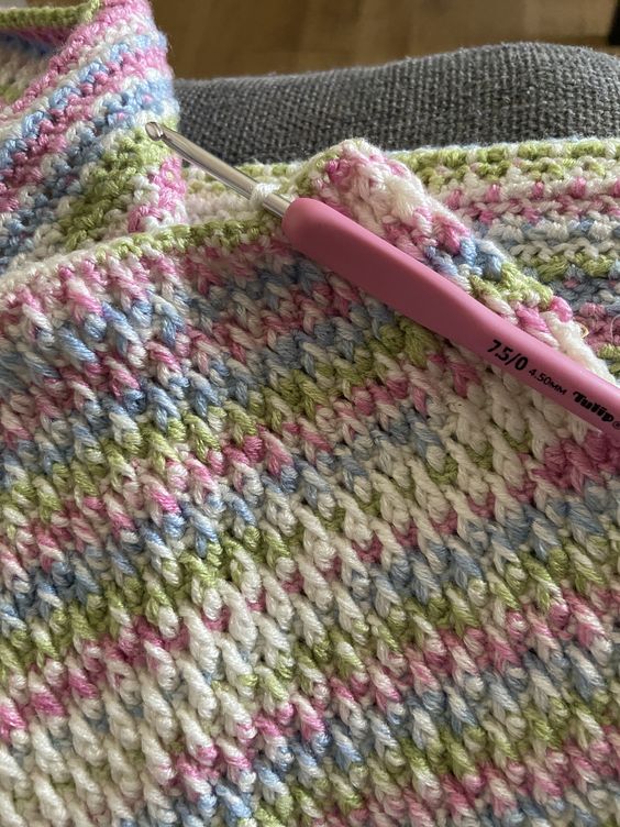 Alpine stitch crochet