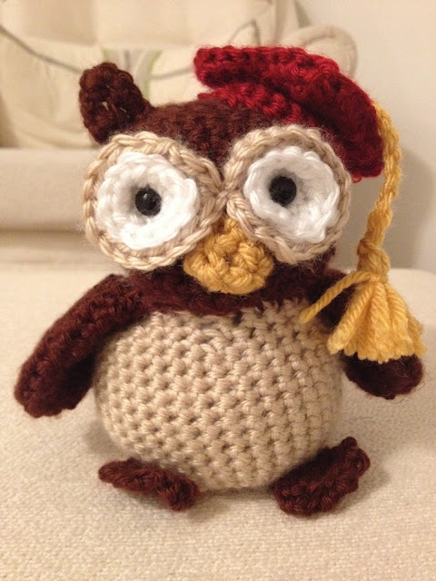 Crochet graduation owl