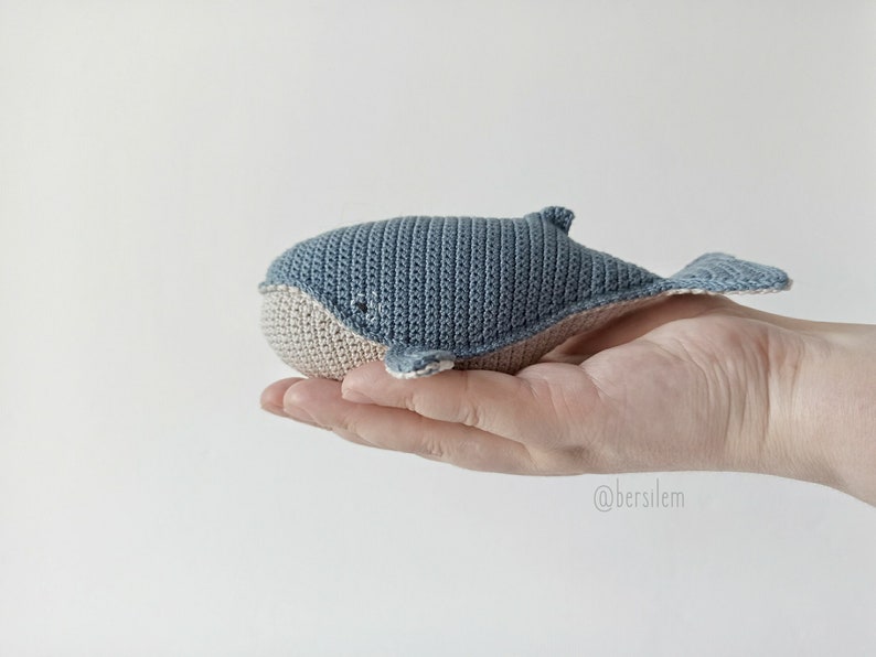 Baby humpback whale crochet