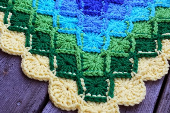 Crochet bavarian stitch blanket pattern