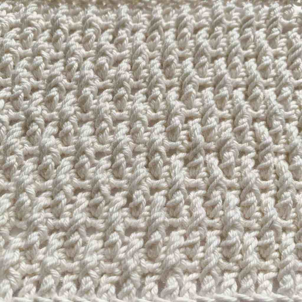 Alpine crochet stitch written instructions