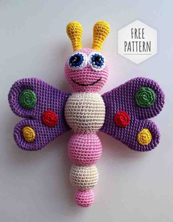 Free crochet rattle pattern
