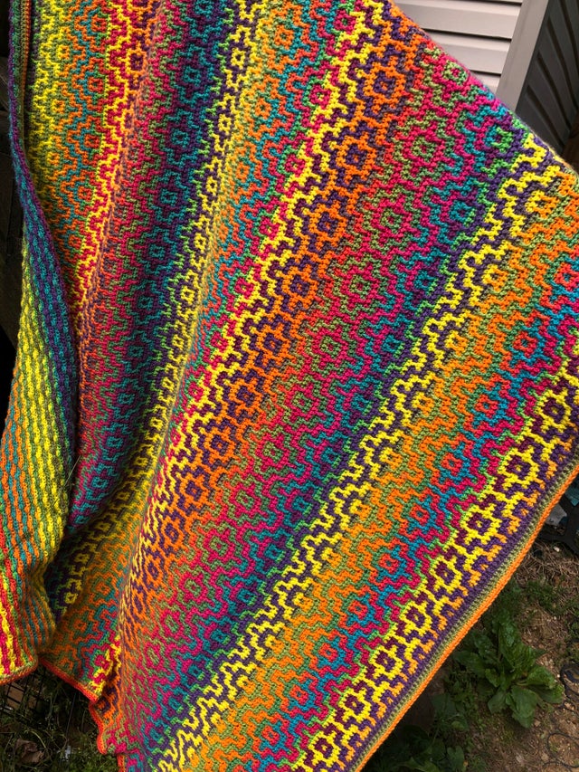 Mosaic crochet