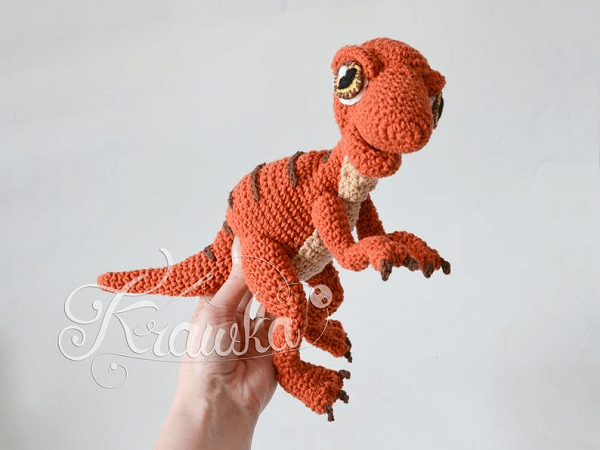 Baby Raptor Dinosaur Pattern By Krawka