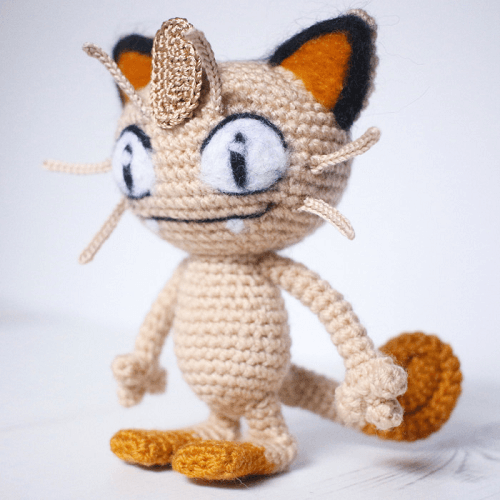 Meowth Amigurumi Pattern By Cathrine Johansson