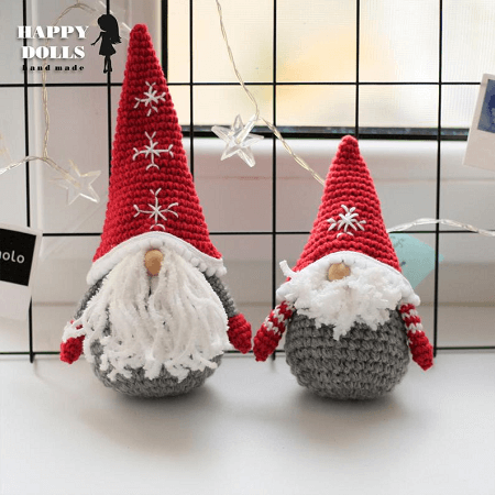 Crochet Gnome Christmas Amigurumi Pattern By Happy Dolls Handmade