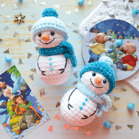 Crochet Snowman Amigurumi Pattern By Amigurumi Space