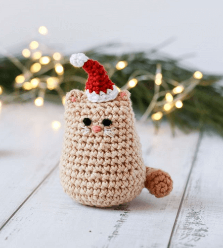 Itty Bitty Kitty Christmas Cat Crochet Pattern By Thoresby Cottage