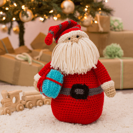 Huggable Santa Pillow Christmas Amigurumi Pattern By Red Heart