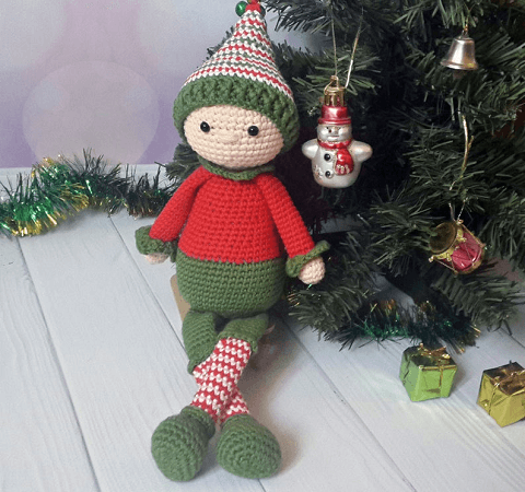 Christmas Crochet Elf Pattern By Funny Stitch