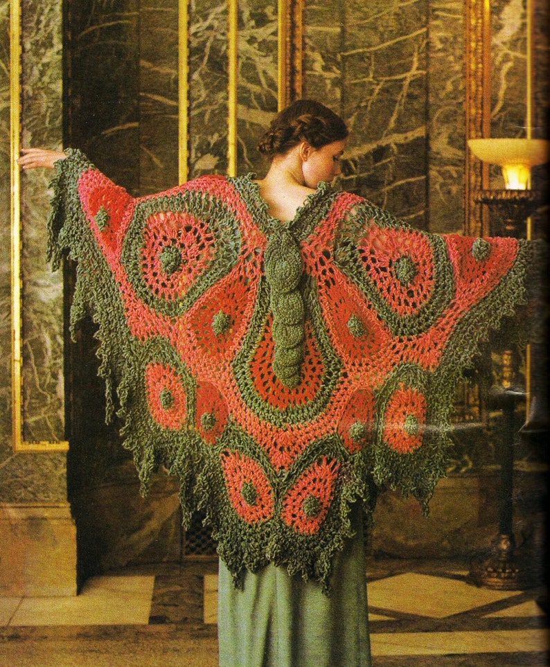 Crochet butterfly shawl