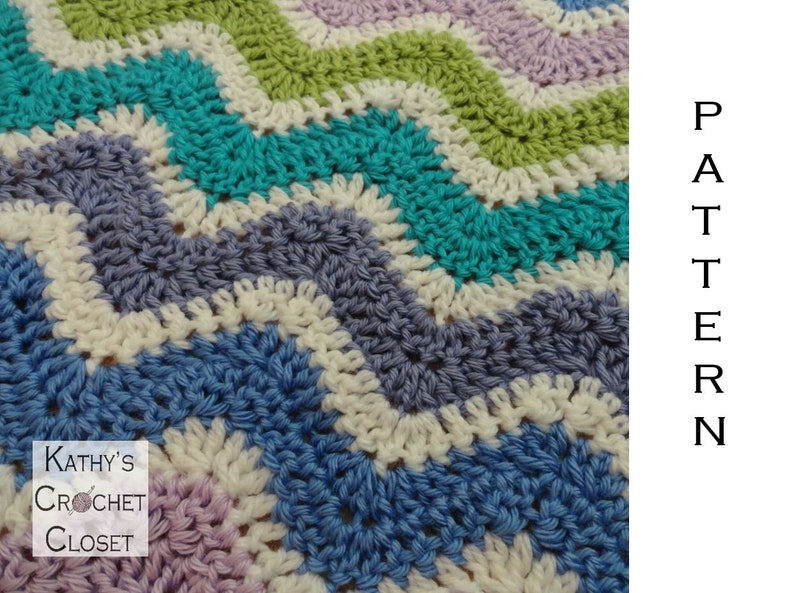 Wavy ripple crochet pattern